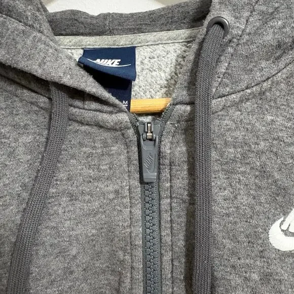 Nike Women's Medium Gray Full Zip Hoodie Skater Athletic Streetwear - Picture 4 of 5